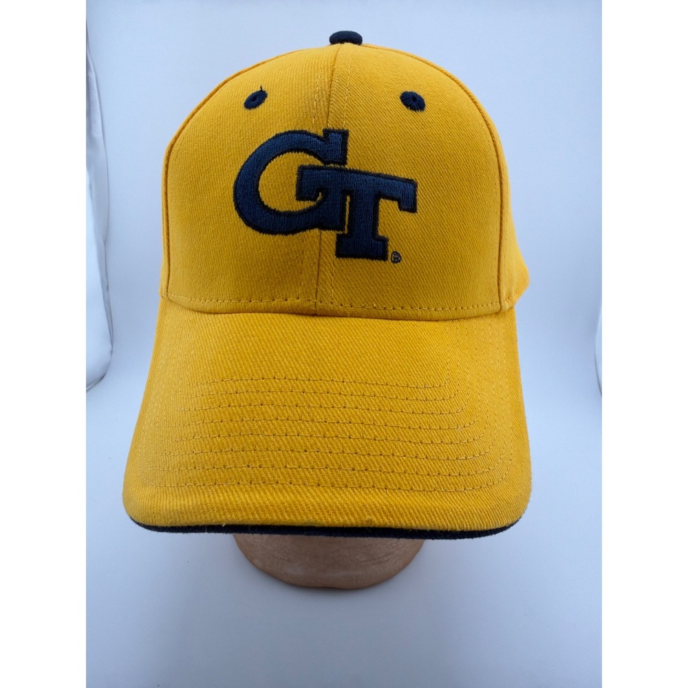 Georgia Tech Yellow Jackets Gold Navy GT Logo Adjustable Hat